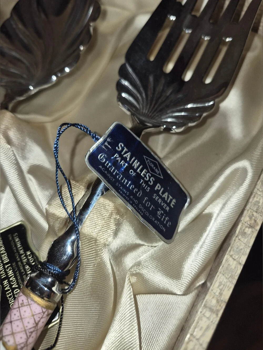 Vintage 3-Piece Serving Utensil Set by A.E. Lewis & Co. 